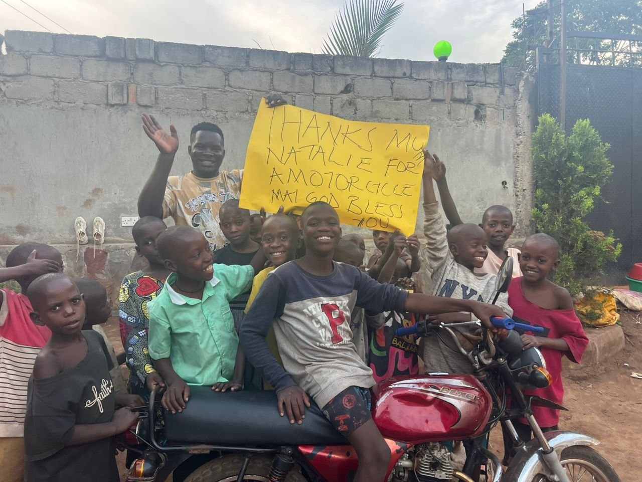 Our New motorcycle from a compassionate donor - Christ Hope Orphanage Mityana Uganda